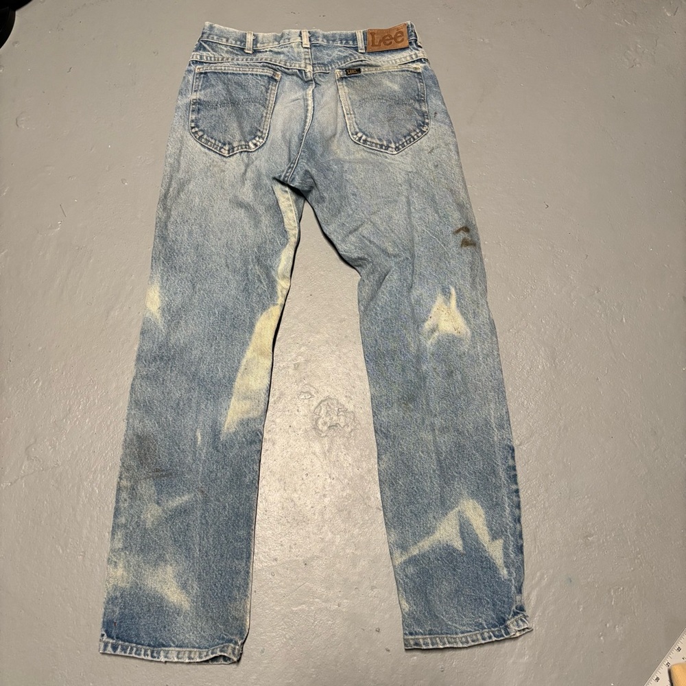 Vintage Lee denim blue jeans men size 33x32